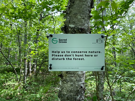 Zone 2 - Signboard encouraging conservation